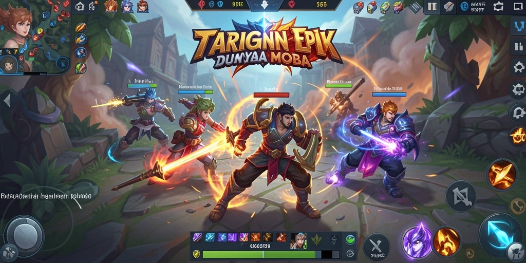 Gameplay seru di dunia pertarungan MOBA 666FF.