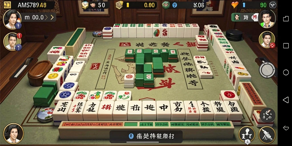 Tampilan gameplay seru dari AMS789 di Mahjong.