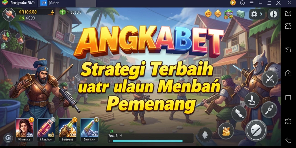 Tampilan gameplay mendebarkan dari game Strategy ANGKABET.