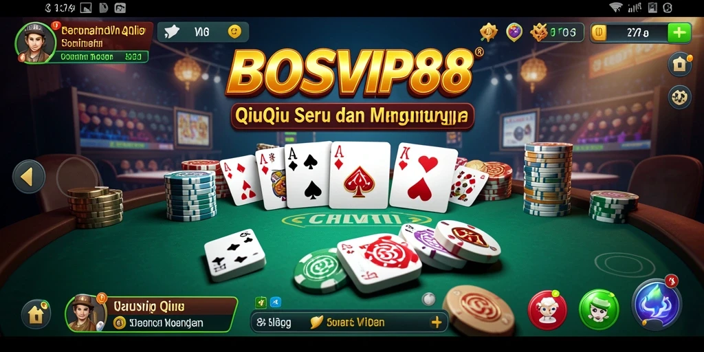 Tampilan gameplay QiuQiu yang mendebarkan di BOSVIP88.