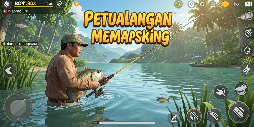 Tampilan menakjubkan dalam gameplay memancing BOY303.