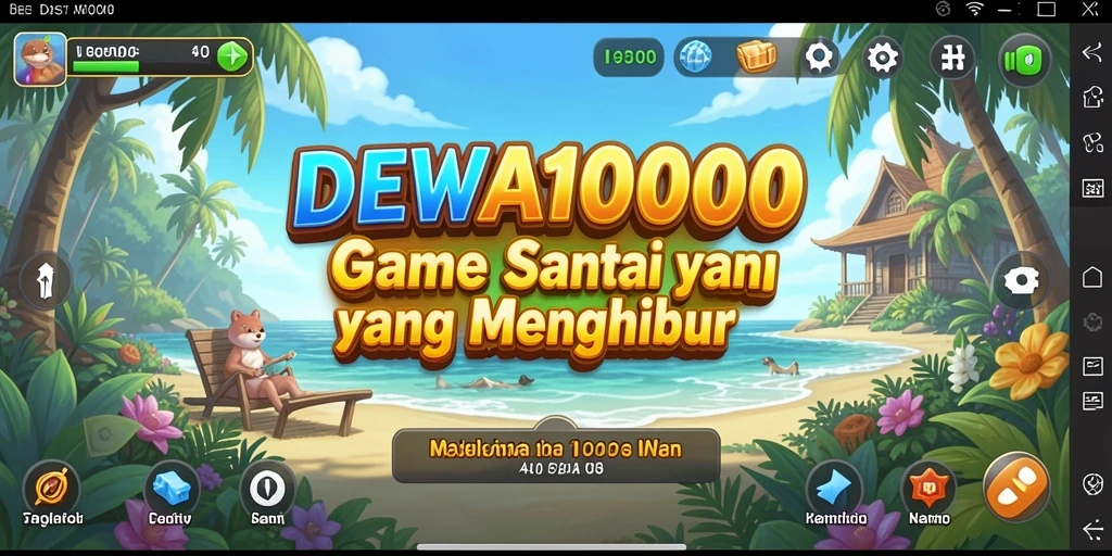 Tampilan menarik dari gameplay DEWA1000 yang santai.