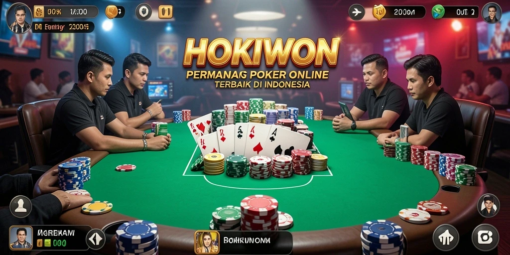 Tampilan utama HOKIWON dengan antarmuka poker yang menarik dan mudah digunakan.