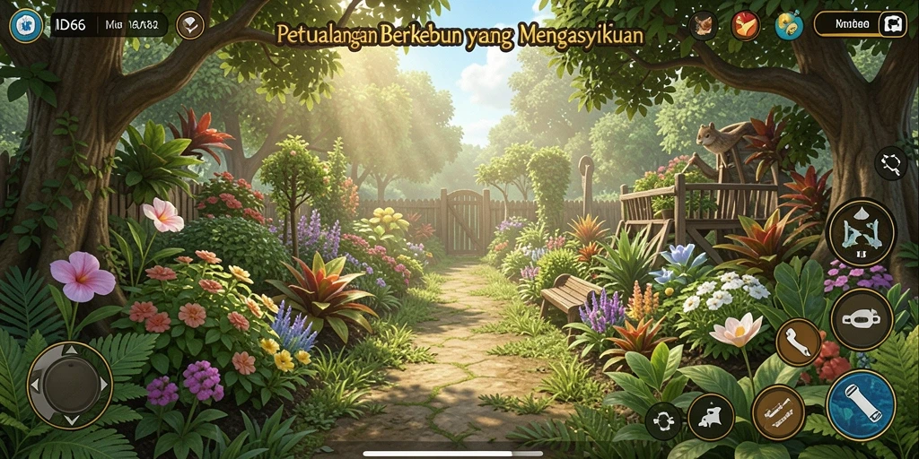 Tampilan gameplay ID66 yang menarik dan interaktif dalam bertani.