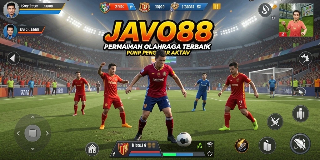 Tampilan gameplay menarik dari JAVO88 yang memperlihatkan aksi penuh semangat.