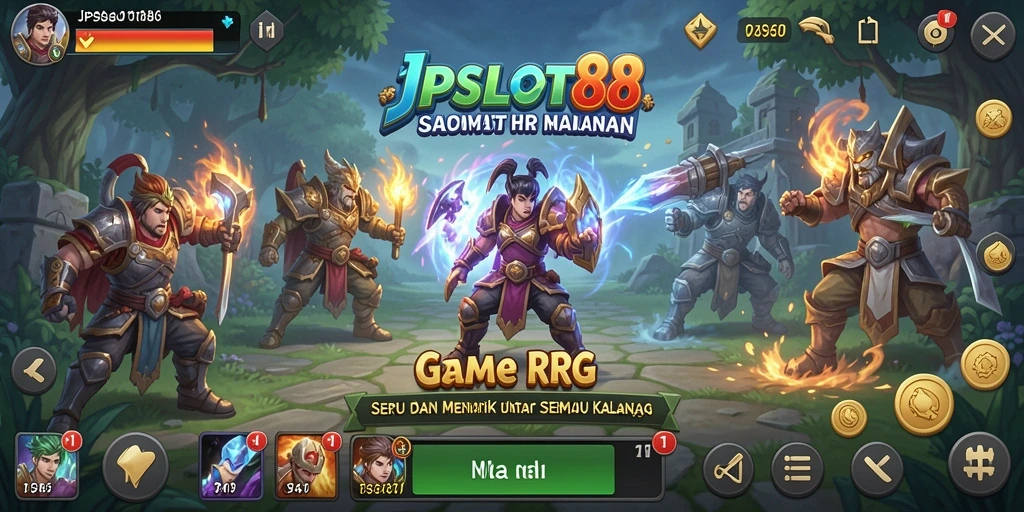 Tampilan gameplay JPSLOT88 dengan grafis yang menawan dan pertarungan seru.