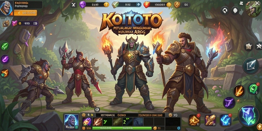 Tampilan seru gameplay ARPG dalam KOITOTO yang memukau.