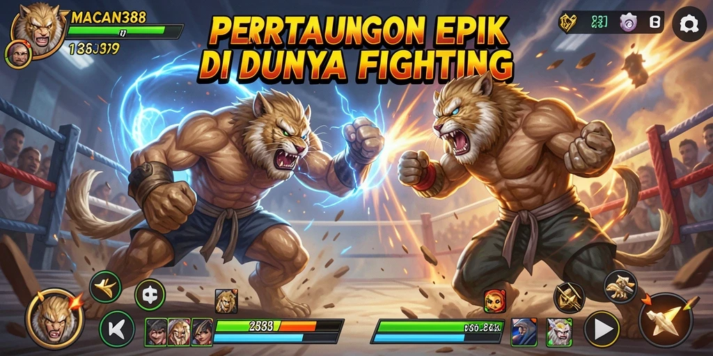Tampilan grafis memukau dari gameplay Fighting yang intens.