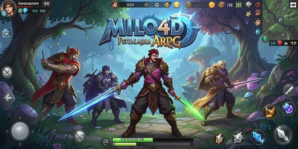 Tampilan gameplay ARPG MILO4D yang memukau.