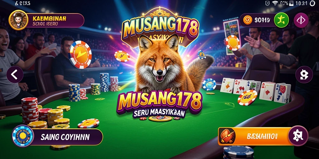 Tampilan gameplay menarik dari aplikasi Kasino MUSANG178.