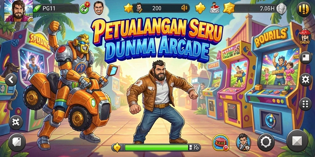 Tampilan gameplay PG11 yang penuh aksi dan seru.
