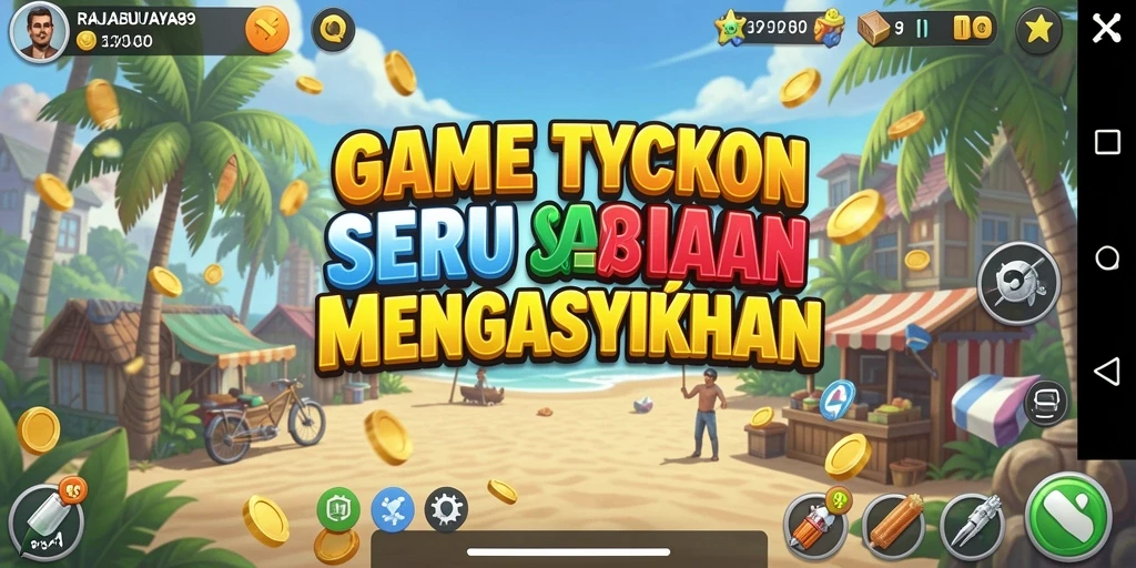 Screenshot gameplay <strong>RAJABUAYA89</strong> menunjukkan bagaimana pemain mengelola bisnis mereka.