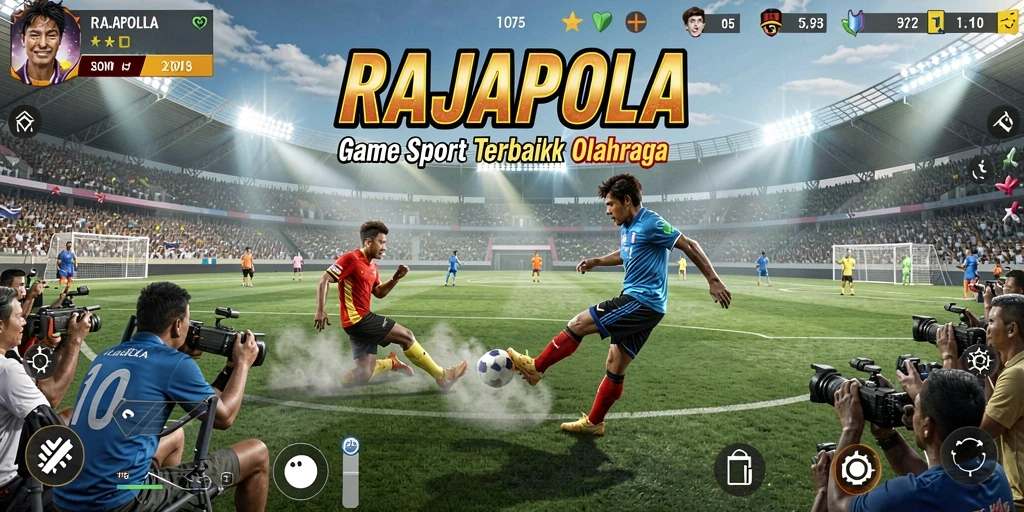 Tampilan gameplay seru dari RAJAPOLA yang penuh aksi.