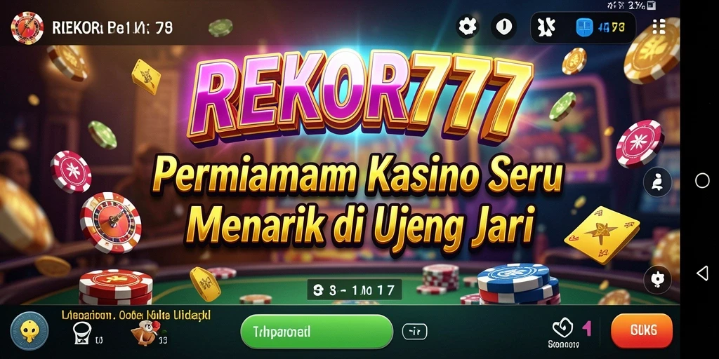 Tampilan menarik dari gameplay Kasino REKOR777 yang seru.