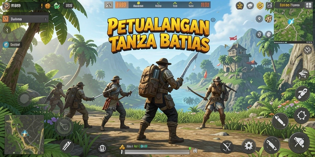 Gameplay RI889 menampilkan kebebasan eksplorasi dalam dunia terbuka.