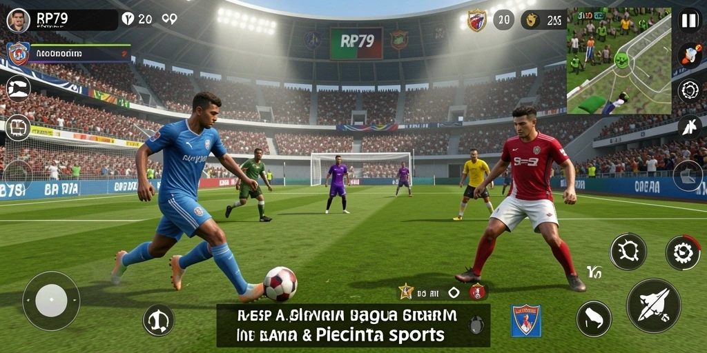 Tampilan gameplay seru dari RP79 dengan aksi olahraga